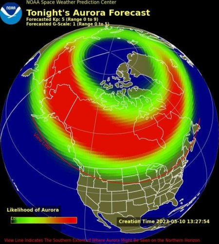 Another solar storm may bring northern lights to US Wednesday, Thursday ...