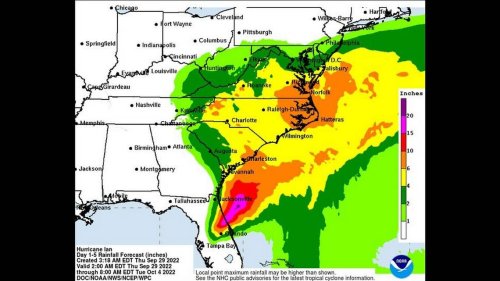 Tropical storm warning issued as North Carolina coast braces for Ian’s wind and rain