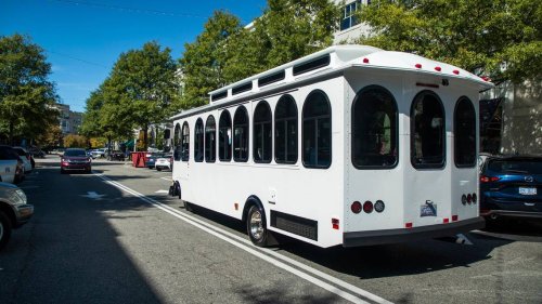 North Hills wants you to ride its new shuttle bus for free. Just don’t call it a trolley.