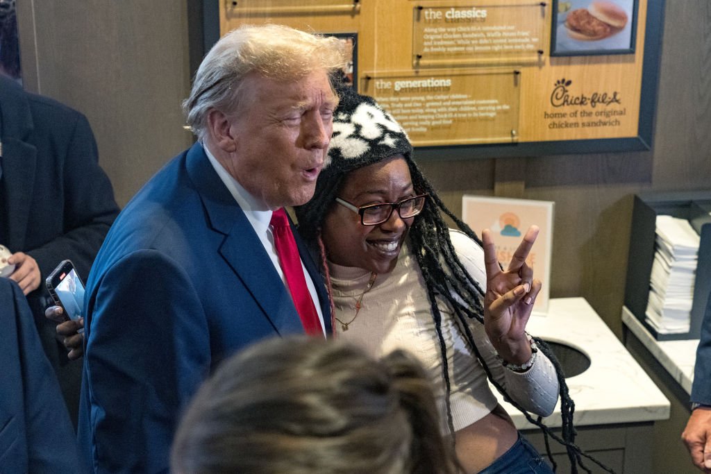 Black Woman Hugging Trump In Viral Chick-fil-A Video Shows How Desperately MAGA World Wants Black Friends
