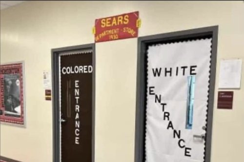 NC School Doors ‘Decorated' With ‘Colored’ And ‘White’ Entrances For Black History Month