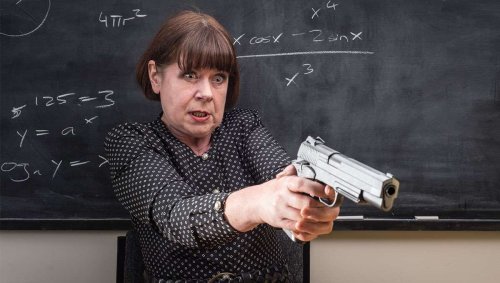 Teacher with dream of nourishing young minds fortunately also quite keen on learning how to kill people