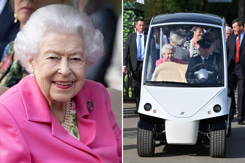 Queen debuts $77k "Queenmobile" golf cart amidst Jubilee mobility problems