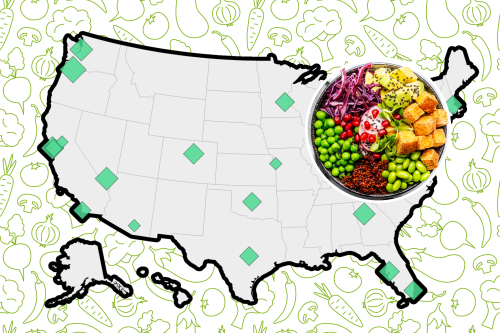 Map Reveals Prime 20 Cities for Plant-Based mostly Consuming