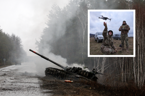 Video Shows Ukraine Drone Fly Directly Into Open Hatch Of Russian Tank ...