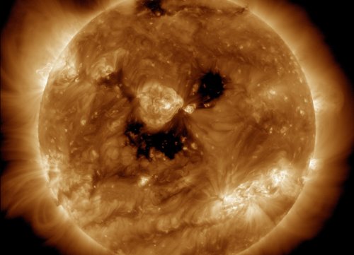 Earth to Be Dealt Double Blow As Giant Hole Forms in Sun's Atmosphere