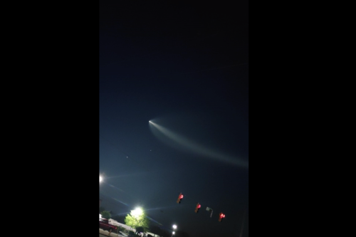 Watch SpaceX rocket create "space jellyfish" fireball above South Carolina