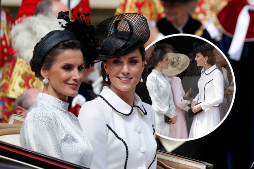 Kate Middleton's Exchange With Spanish Queen Caught on Camera