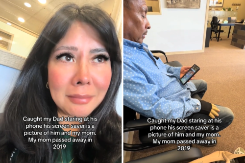 Woman Catches Dad Staring at Phone—Unprepared For What She Sees