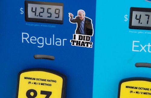 Why Joe Biden "I did that" gas pump stickers are appearing everywhere
