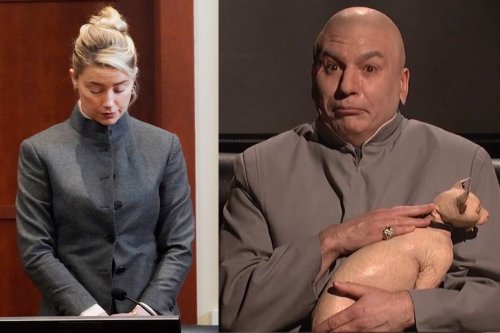 Amber Heard Compared to Dr. Evil in Latest Viral Wardrobe Moment