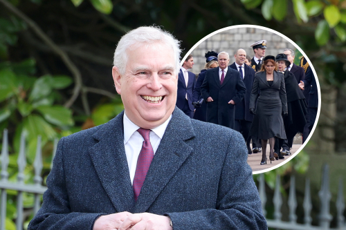 Prince Andrew Leads Royals Into Church After William Cancels