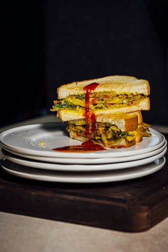 Indian Omelet Sandwich | Vegetarian | Nik Sharma Cooks