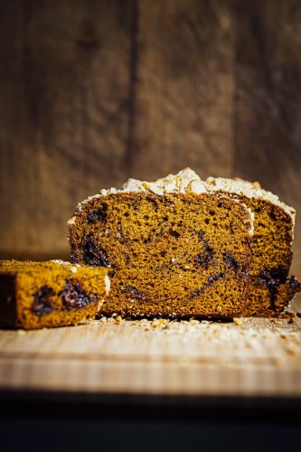 Pumpkin Nutella Swirl Cake | linkinbio | Nik Sharma Cooks