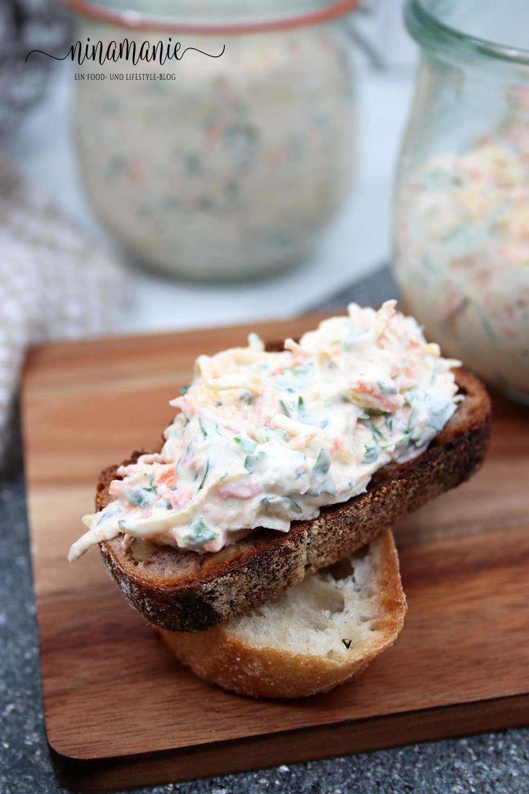 Möhren-Frischkäse - nicht nur für den Osterbrunch - Ninamanie