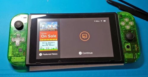 To play Animal Crossing: New Horizons, a fan built his own Switch using replacement parts