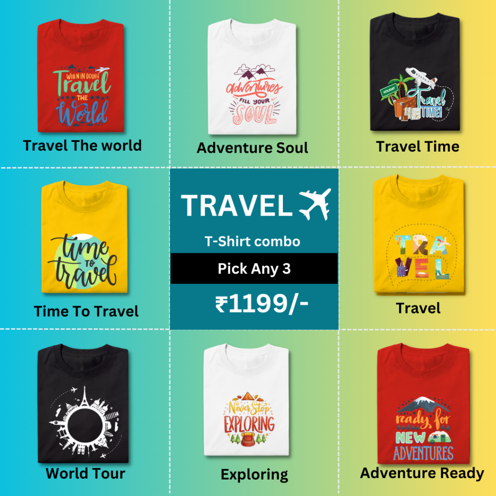 Purchase 4 combos of t-shirts for men and women | Nityasoul.