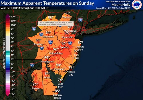 N.J. weather: More record temps possible Sunday before cold front brings threat of strong storms