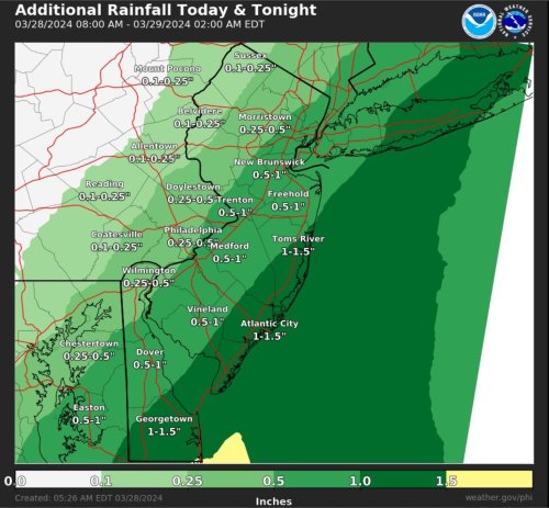 N.J. weather: Latest Easter weekend forecast after heavy rain today