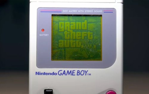 See 'Grand Theft Auto 5' playing on a Nintendo Game Boy