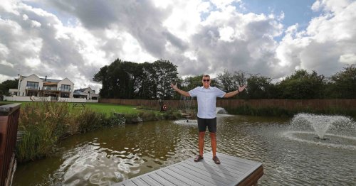 Man who won £40million built himself lake to get through lockdown