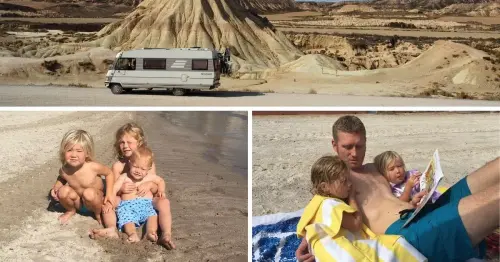 Meet the Notts couple on a 12-month European adventure in a campervan with their kids