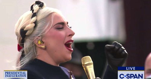Lady Gaga chante l’hymne américain lors de la cérémonie d’investiture de Joe Biden