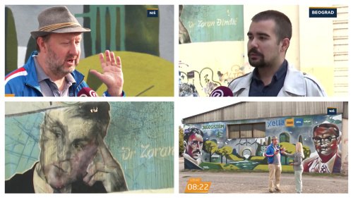 Studenti obnavljaju Đinđićev mural, a u Nišu je jedan oduševio prolaznike