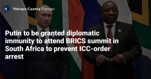 Putin to be granted diplomatic immunity to attend BRICS summit in South Africa to prevent ICC-order arrest
