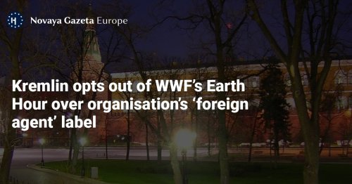Kremlin opts out of WWF’s Earth Hour over organisation’s ‘foreign agent’ label
