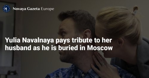 Yulia Navalnaya pays tribute to her husband as he is buried in Moscow