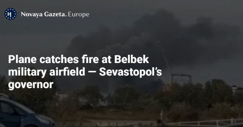 Plane catches fire at Belbek military airfield — Sevastopol’s governor