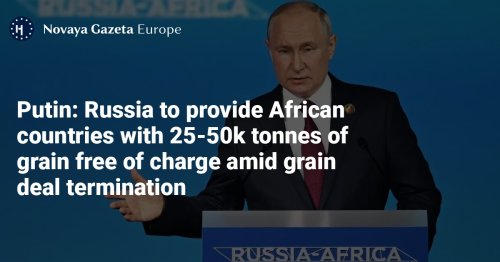 Putin: Russia to provide African countries with 25-50k tonnes of grain free of charge amid grain deal termination