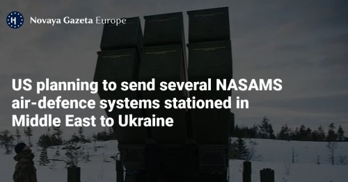 US planning to send several NASAMS air-defence systems stationed in Middle East to Ukraine
