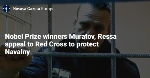 Nobel Prize Winners Muratov, Ressa Appeal To Red Cross To Protect ...