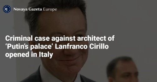Criminal case against architect of ‘Putin’s palace’ Lanfranco Cirillo opened in Italy