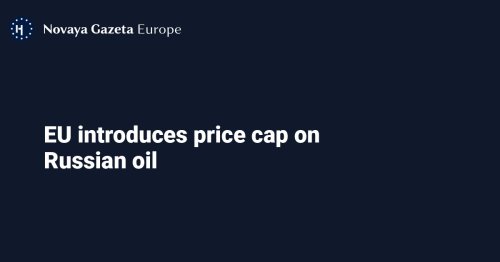 EU introduces price cap on Russian oil
