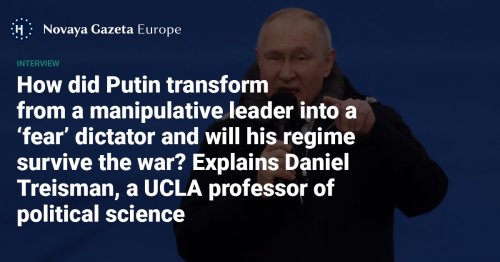 ‘Dictators around the world are watching’ - How did Putin transform from a manipulative leader into a ‘fear’ dictator and will his regime survive the war? Explains Daniel Treisman, a UCLA professor of political science