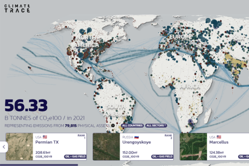 Climate Trace : les plus gros émetteurs de CO2 répertoriés sur une carte inédite