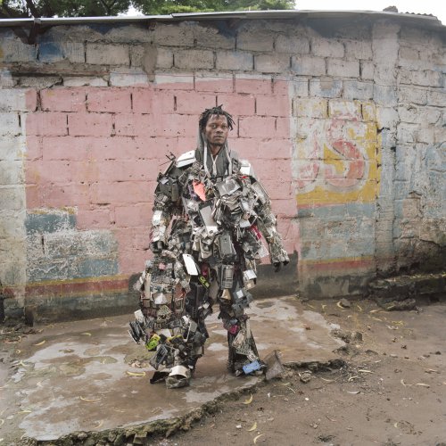 PHOTOS: Congolese artists channel 'Mad Max' and Chewbacca with costumes made of trash
