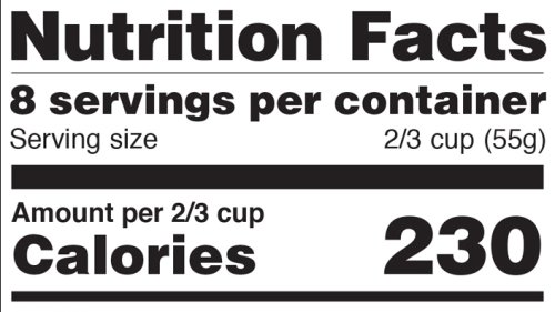 First Look: The FDA's Nutrition Label Gets A Makeover