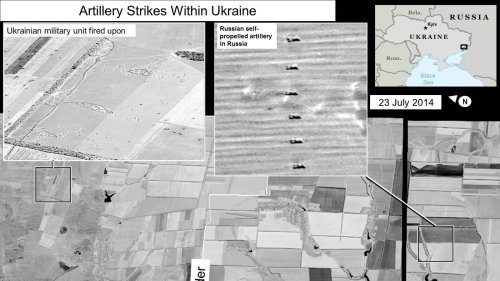 U.S.: Satellite Images Show Russian Rockets Hitting Ukraine