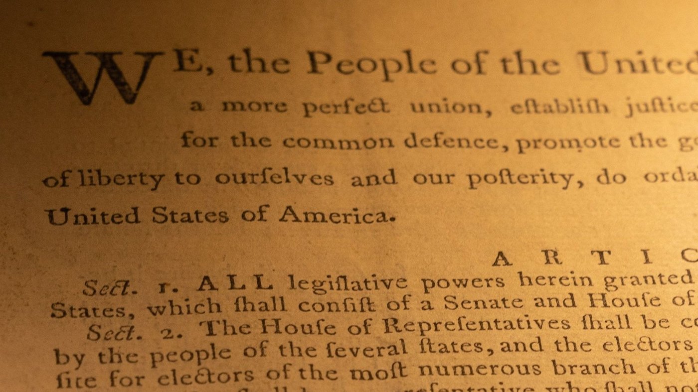 A crowd-funded group lost an auction for a first edition of the U.S. Constitution