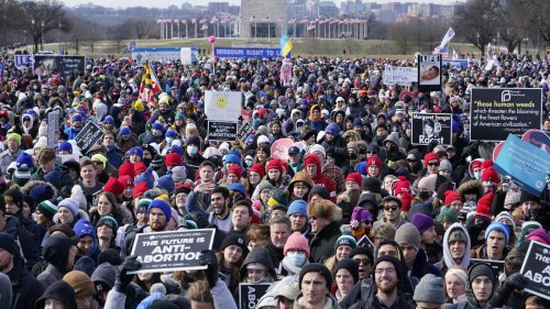 Thousands gather for the March for Life protest, as Supreme Court weighs Roe v. Wade