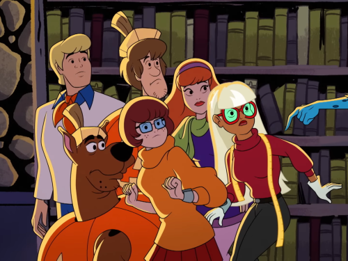 Fans cheer as Velma is shown crushing on a woman in the new Scooby-Doo movie
