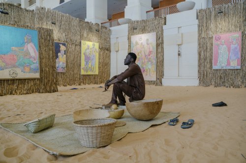 Must-see art from Senegal's Biennale: Sculptures of sugar, paintings of old postcards