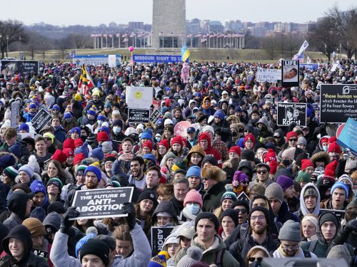Thousands gather for the March for Life protest, as Supreme Court weighs Roe v. Wade