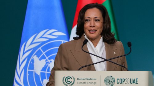 In Dubai, Harris deals with 2 issues important to young voters: climate and Gaza