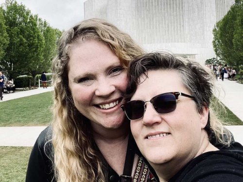 For Heather and Kerry, their tour through a Mormon temple is a bittersweet experience