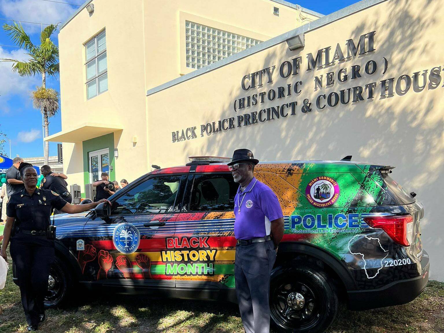A Black History Month-themed police car in Miami draws criticism